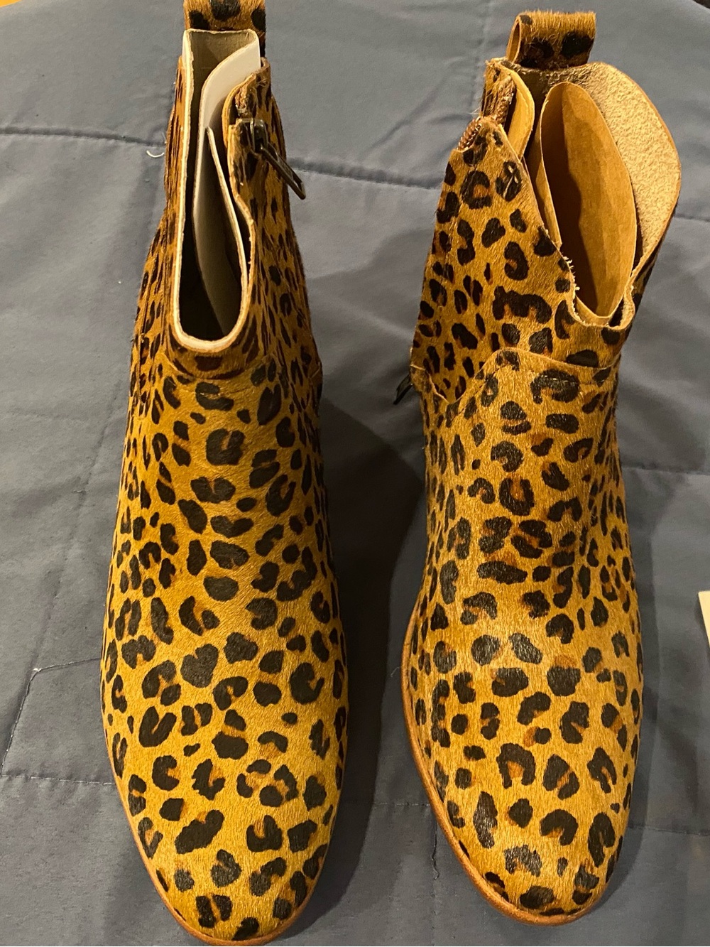 UGG Leopard Print Ankle Booties in Brown/Black - Picture 4 of 6
